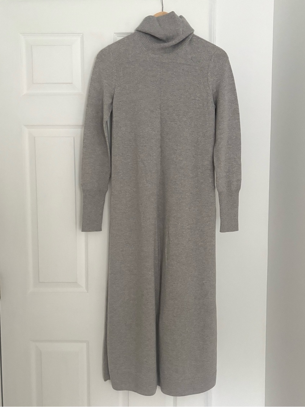 Loro Piana Cashmere Grey Turtleneck Dress
